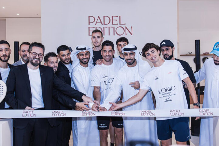 Former World No.1 Maxi Sánchez leads an exhibition match at the grand opening of Padel Edition