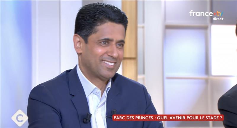 Nasser al-Khelaïfi, president of Paris Saint-Germain, was the exceptional guest on the C à Vous show broadcast on France 5 on June 10, 2025.