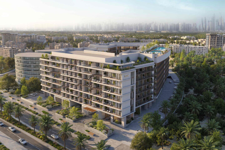 Arial-view-of-Ashley-Hills-project-in-Arjan,-Dubai