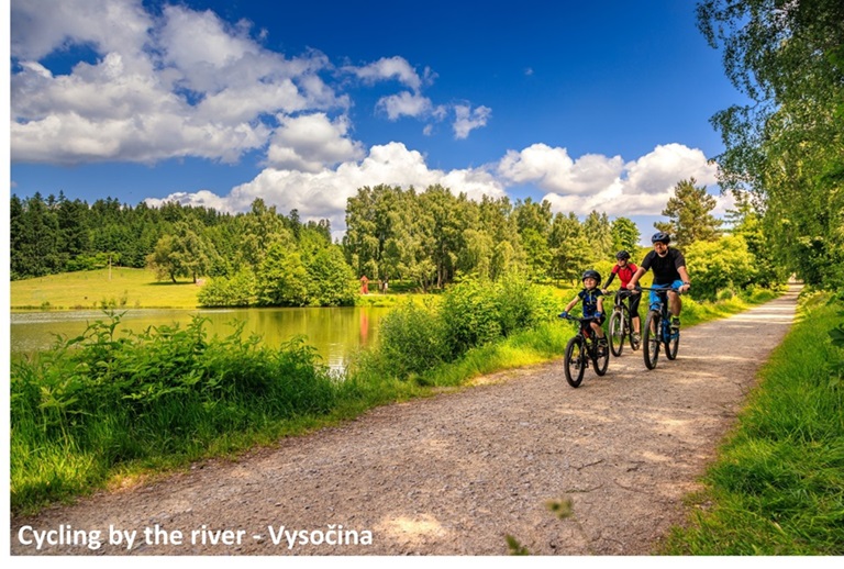 Cycling by the river - Vysočina
