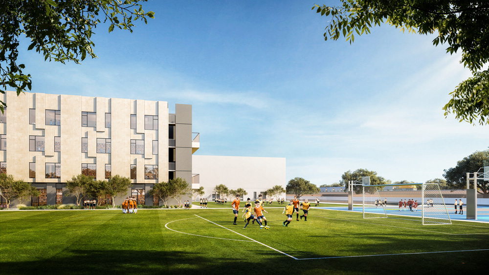 Horizon-English-School-Town-Square---Sports-Pitches