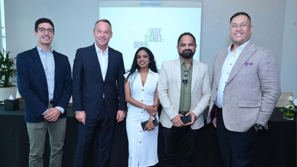 Alvaro Galindo, Sales Manager at CAMB.AI, famous TV show host Lee Clark, Binesh Babu Panicker, Founder, Co-Founder of Voxx Bridge Production, and Ali Yaakub, Founder CEO of Feesable