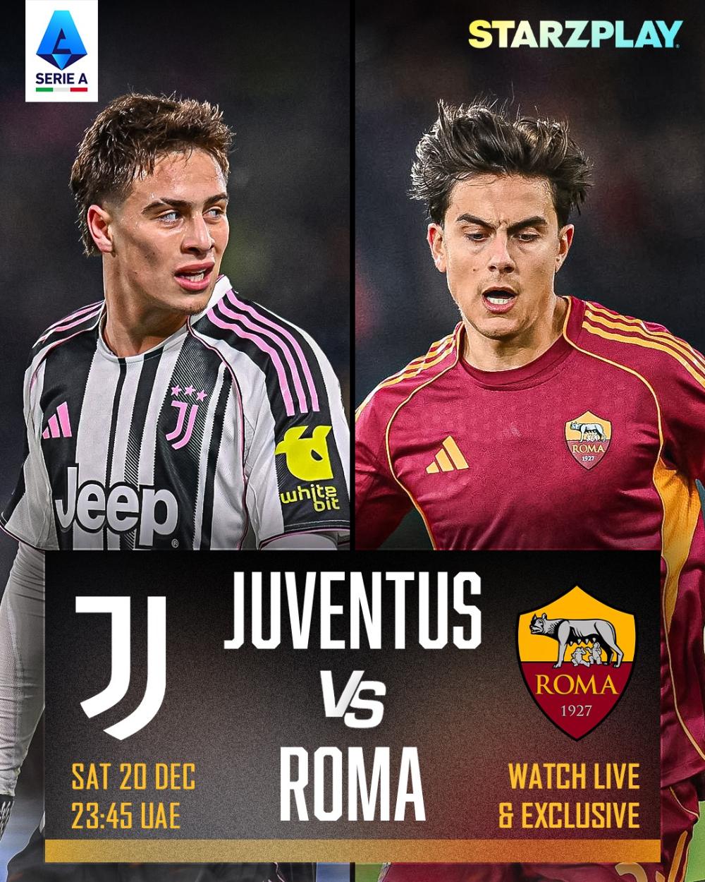 Serie A 16th Juventus vs Roma
