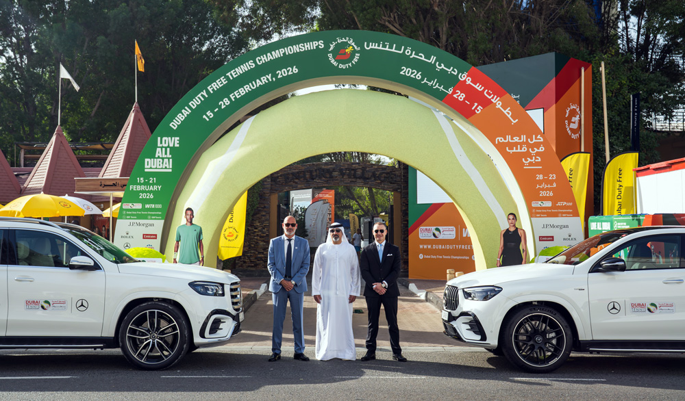 Gargash Enterprises Supports the Dubai Duty Free Tennis Championships under the Mercedes-Benz Global WTA partnership. (Image Credit: Supplied)