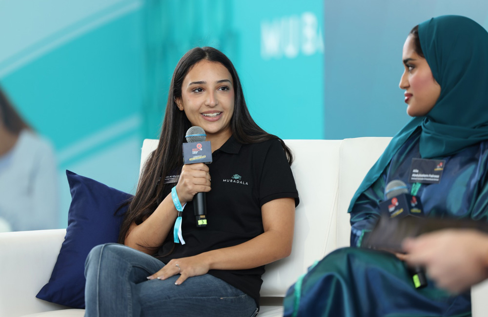 Hamda Al Qubaisi, Emirati Racing Driver and Alia Abdulsalam Fairooz, Emirati Formula 4 Powerboat Driver.  (Image Credit: Supplied)