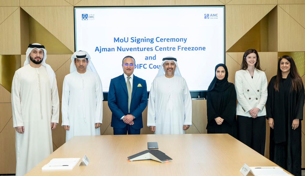 Ajman NuVentures Centre Free Zone Signs MoU with DIFC Courts