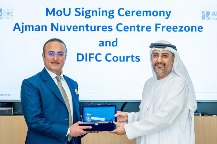 Ajman NuVentures Centre Free Zone Signs MoU with DIFC Courts