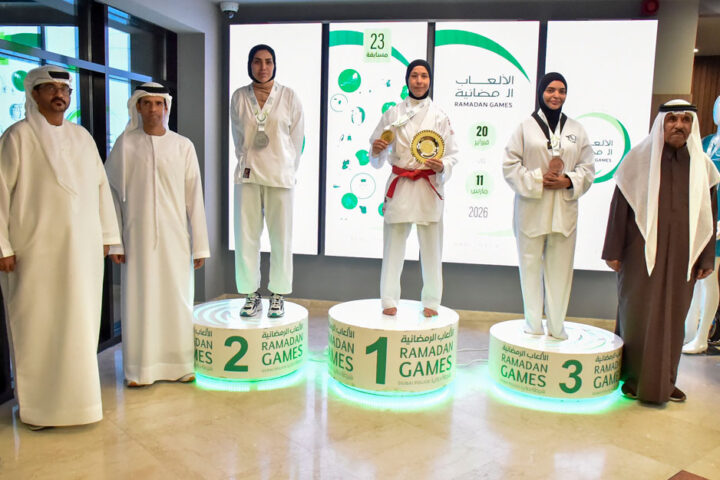 Dubai-Police-Honours-Female-Karate-Champions-at-Ramadan-Games